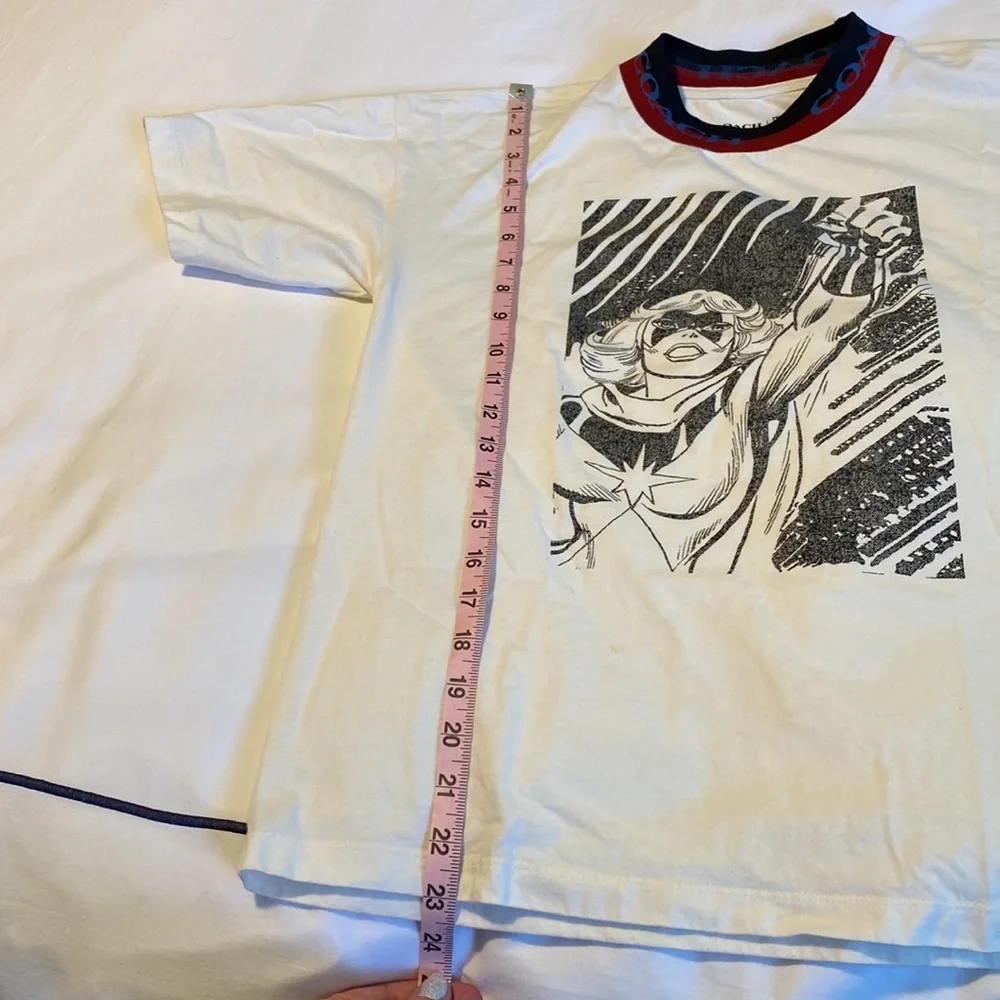 Limited Edition Coach x Marvel Captain Marvel Comic Graphic Oversized T-Shirt XS